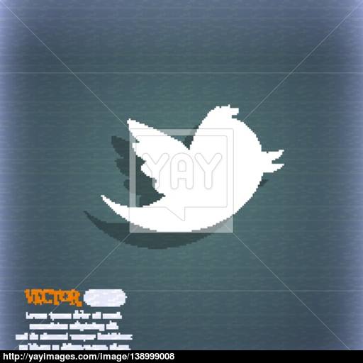 Messages Retweet Icon Symbol On The Blue Green Abstract Background