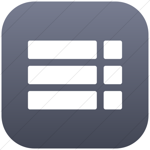 Flat Rounded Square White On Blue Gray Gradient Layouts