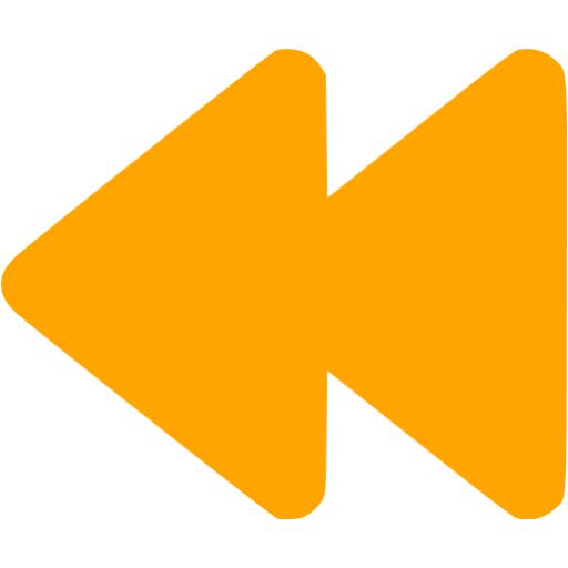 Orange Rewind Icon