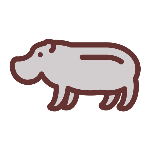 Hippo, Hippopotamus, Rhino Icon With Png And Vector Format
