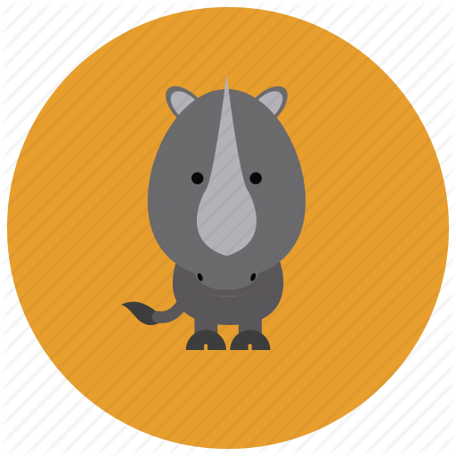 Africa, Animals, Cute, Horn, Rhino Icon