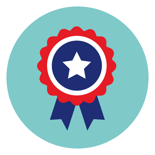 Ribbon Badge Round Icon