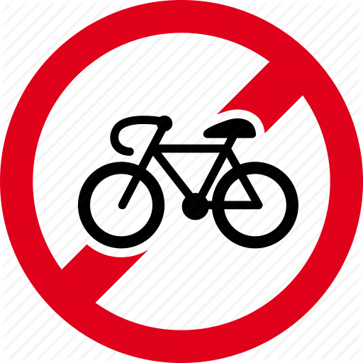 Bicycle, Bike, Entry, Forbidden, No, Prohibited, Ride Icon