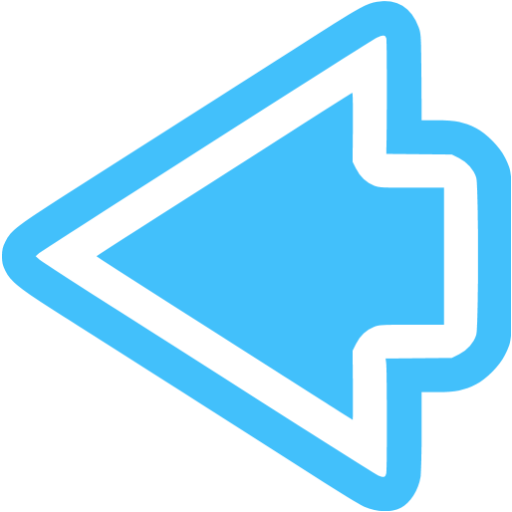 Caribbean Blue Arrow Left Icon