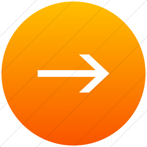 Flat Circle White On Orange Gradient Classic Arrows