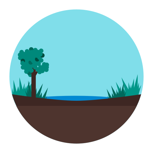 Lake, Land, Nature, River, Wet Icon