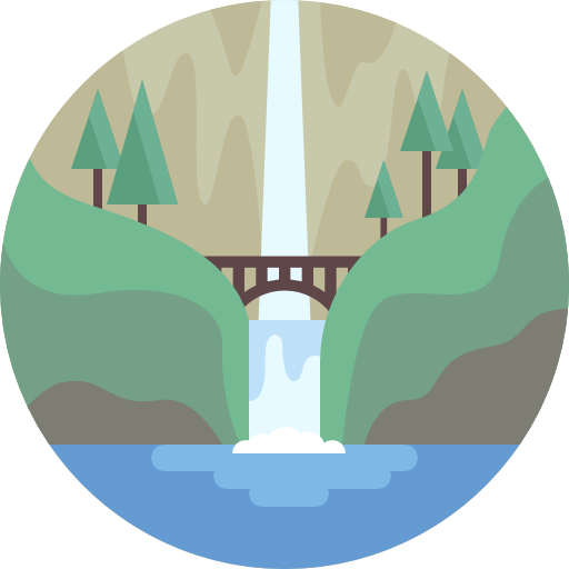 Waterfall, Water, Nature, Landscape, Natural, River Icon