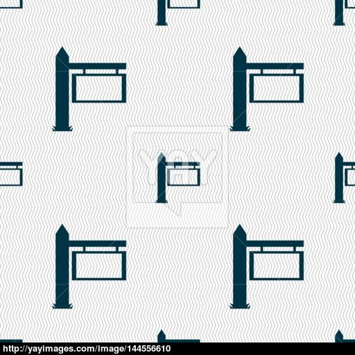 Information Road Sign Icon Sign Seamless Abstract Background