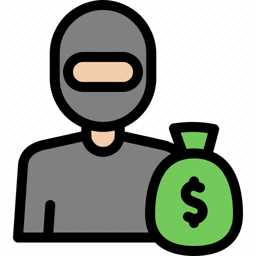 Crime, Criminal, Investigation, Robber Icon