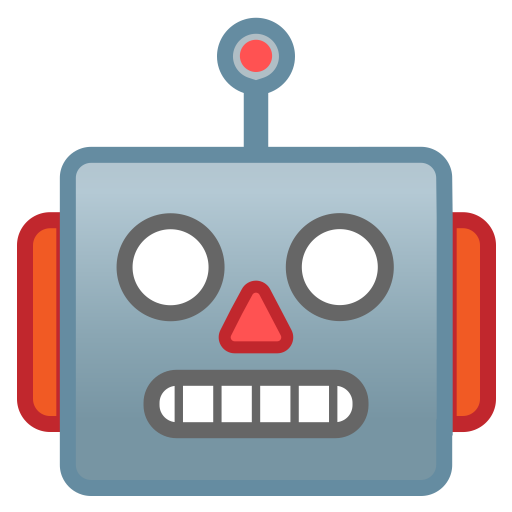 Robot Face Icon Noto Emoji Smileys Iconset Google