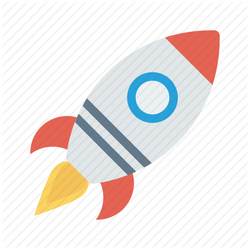 Launcher, Rocket, Spaceship, Transport, Travel Icon