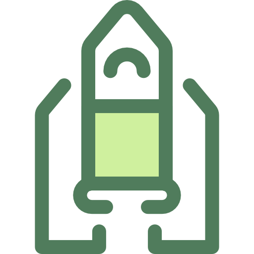Rocket Launch, Startup, Space Ship Icon