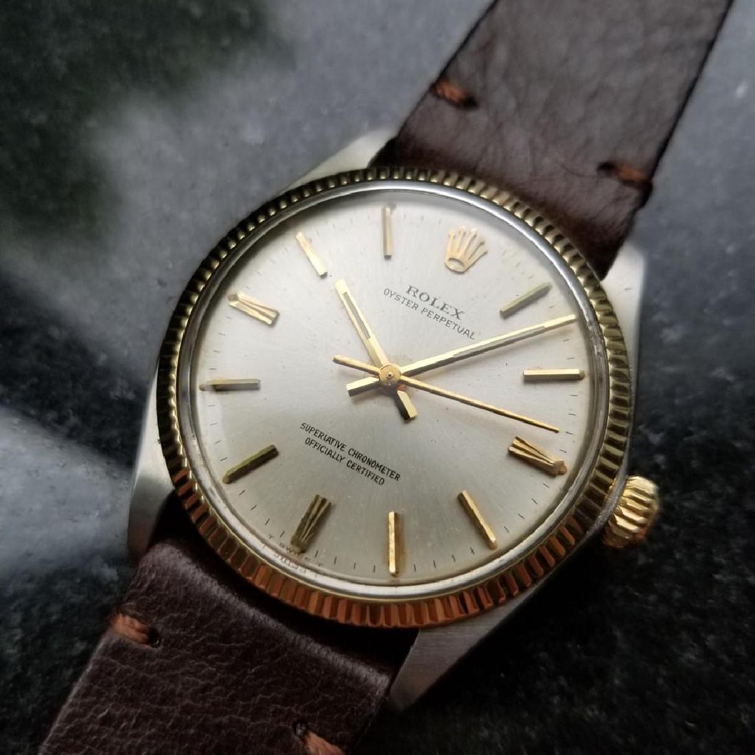 Rolex Men's Gold Ss Oyster Perpetual