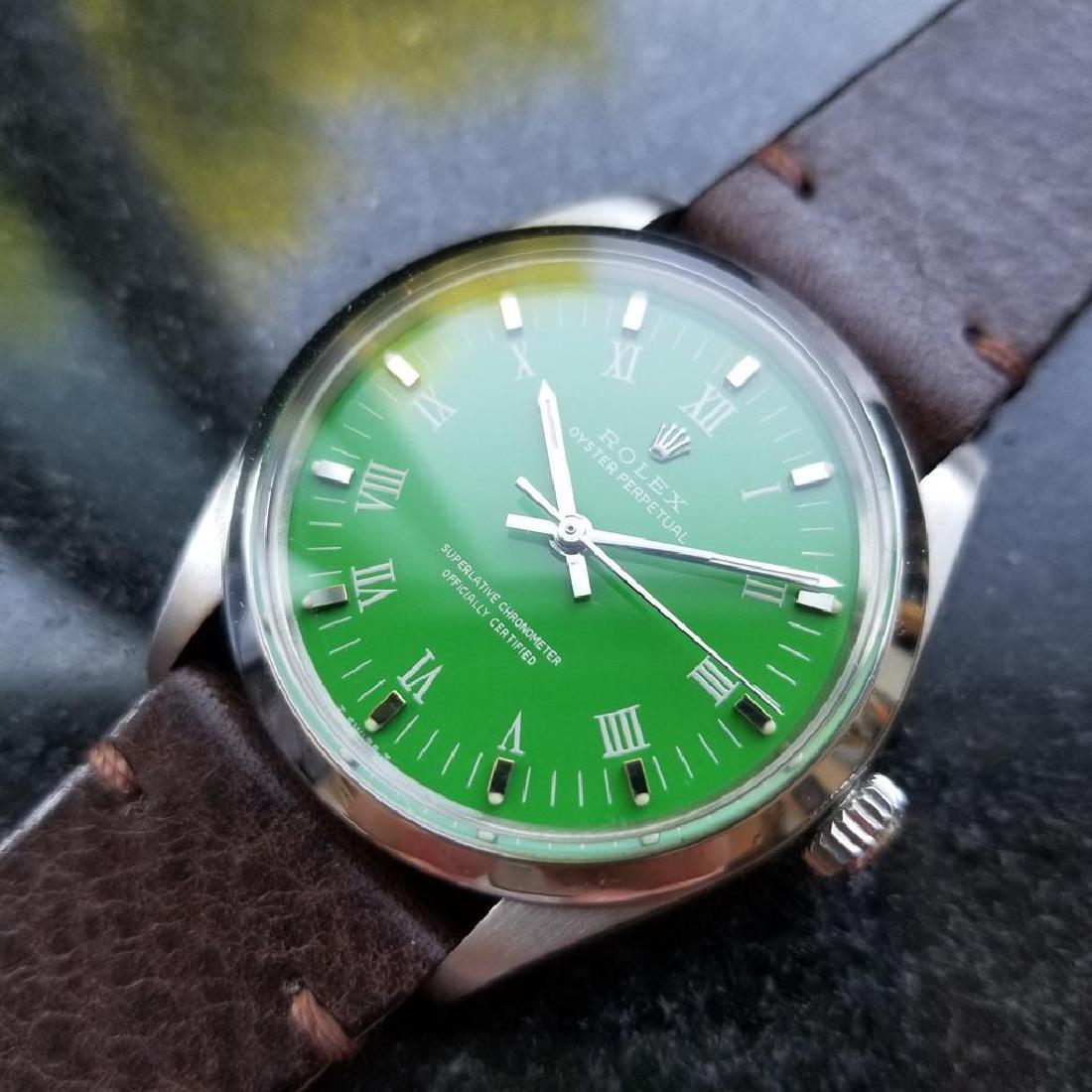 Rolex Men's Oyster Perpetual Automatic Green Dial