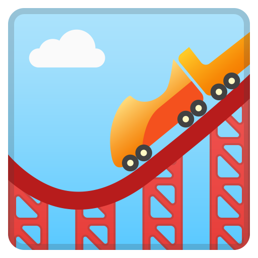 Roller Coaster Icon Noto Emoji Travel Places Iconset Google