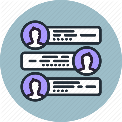 Accounts, Chat, Comments, Dialog, Layout, Profiles, Resumes, Team Icon