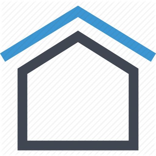 Home, House, Online, Roof, Top Icon