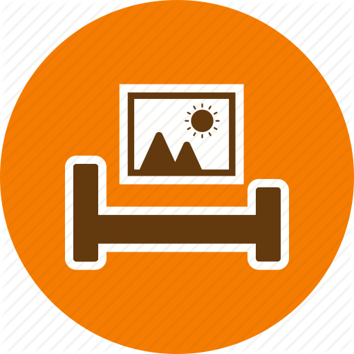 Bed, Living Room, Room Icon