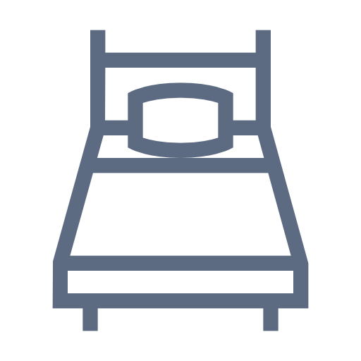 Grey, Single, Room Icon Free Of Hotel And Spa Icons