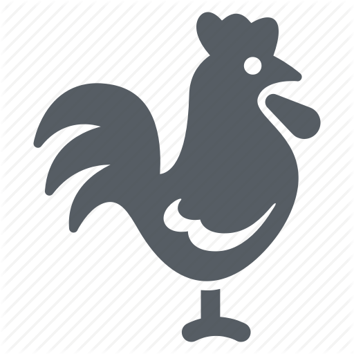 Animal, Bird, Chicken, Cock, Rooster Icon