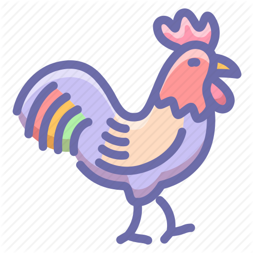 Chicken, Cock, Rooster Icon