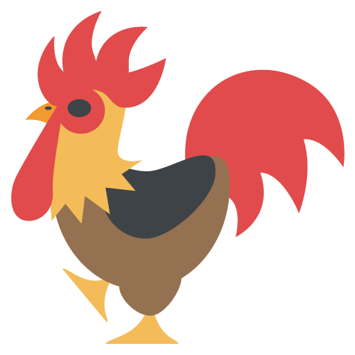 Rooster Emoji Vector Icon Free Download Vector Logos Art