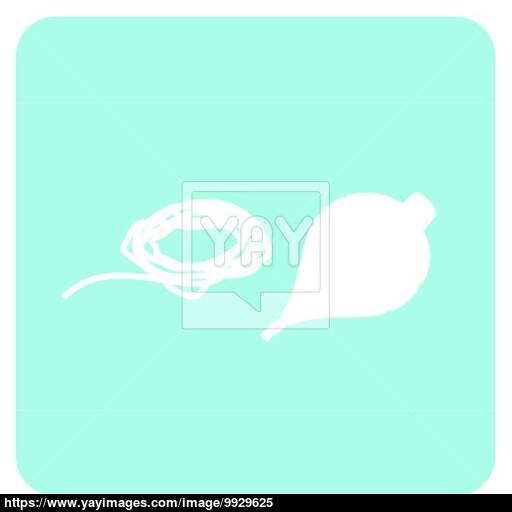 Spinning Top And Rope Icon Vector