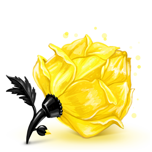 Box Rose Yellow Icon Iconshow