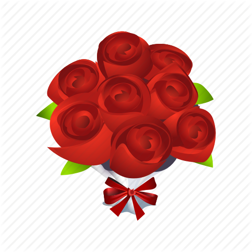 Flower, Gift, Present, Roses Icon