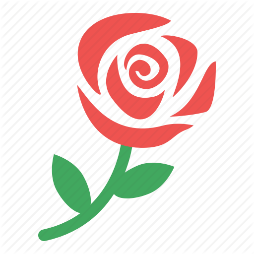 Flower, Gift, Red, Rose Icon