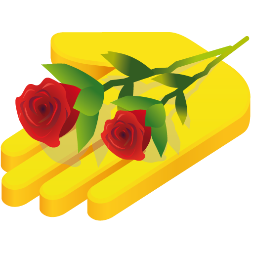 Hand Rose Icon Christmas Iconset Mohsen Fakharian