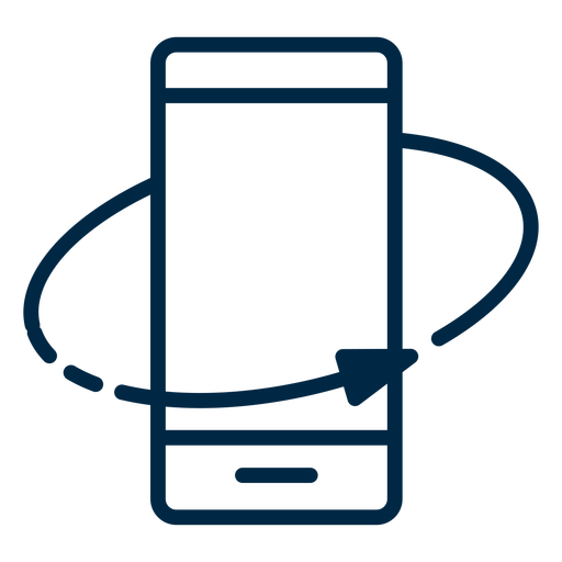 Virtual Reality Rotate Smartphone Stroke