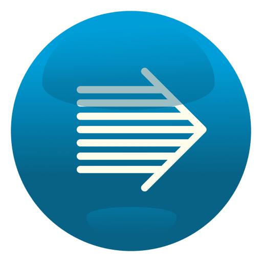 Blue Round Arrow Button