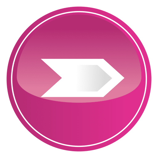 Pink Round Arrow Button