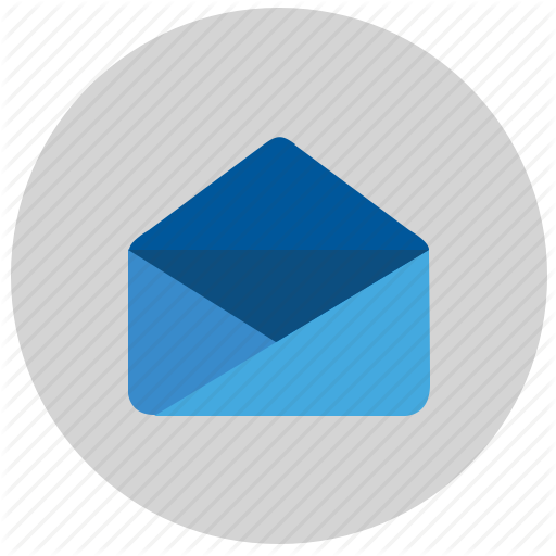 Email, Letter, Mail, Message, Open, Round Icon