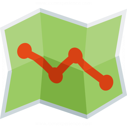 Iconexperience G Collection Map Route Icon