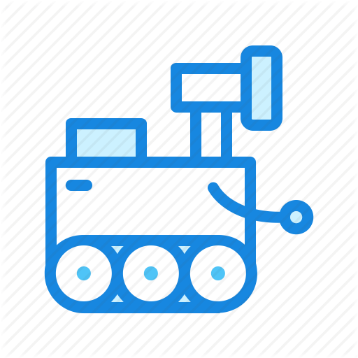 Cartoon, Robot, Robotics, Space Rover Icon