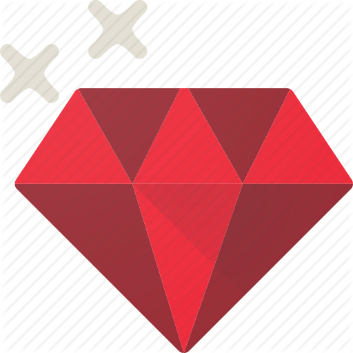 Diamond, Jewel, Precious, Ruby Icon