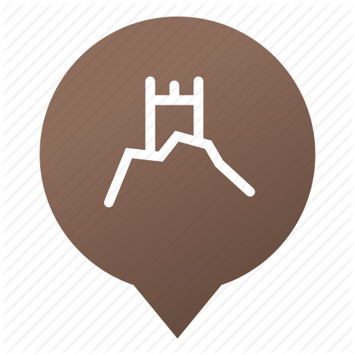 Castle, Markers, Pin, Ruins, Tourism, Travel, Wsd Icon