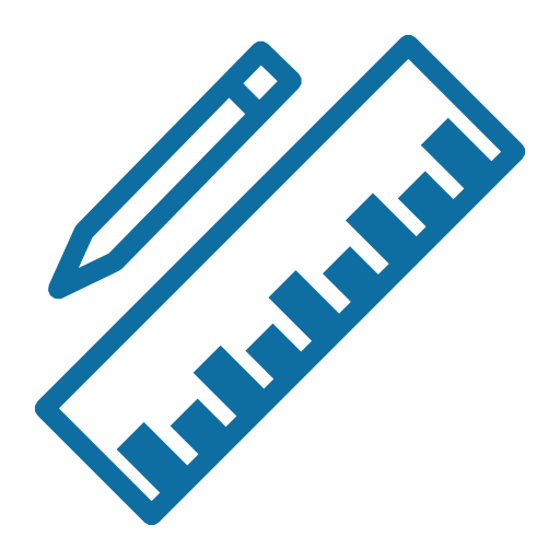 Ruler, And, Pencil Icon Free Of Connectivity