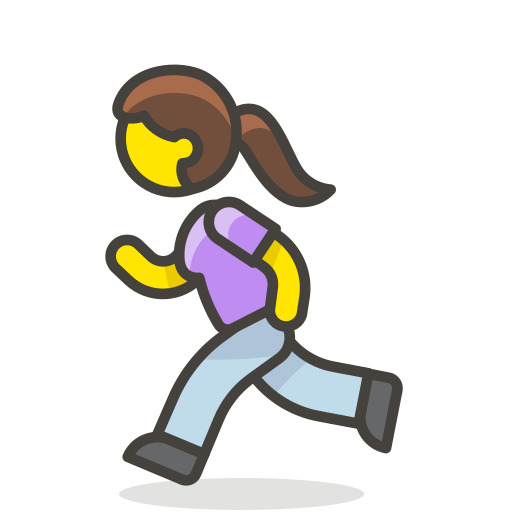 Woman, Running Icon Free Of Free Vector Emoji