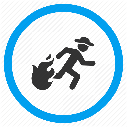 Escape, Fire Danger, Gentleman, Male Figure, Run, Runner, Running