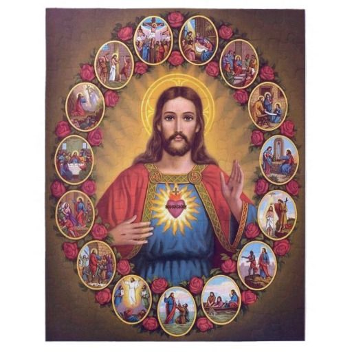 The Sacred Heart Of Jesus Jigsaw Puzzle Catholic