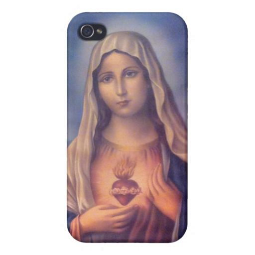 Beautiful Religious Sacred Heart Of Virgin Mary Cover For Iphone
