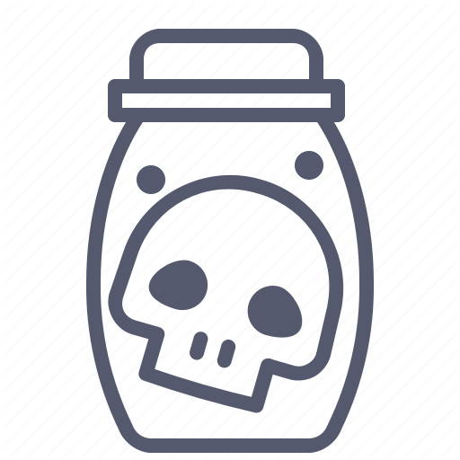 Bottle, Death, Experiment, Skull Icon