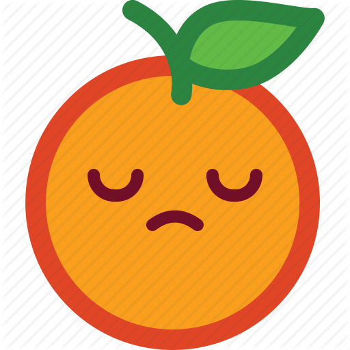 Cute, Emoji, Emoticon, Funny, Orange, Sad Icon