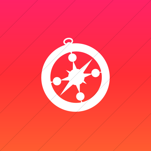 Flat Square White On Ios Orange Gradient Raphael Safari