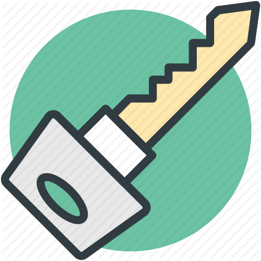 Key, Lock, Protection, Retro Key, Safety Icon