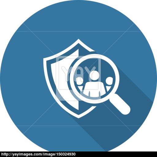 Safety Checking Icon Flat Design Vector