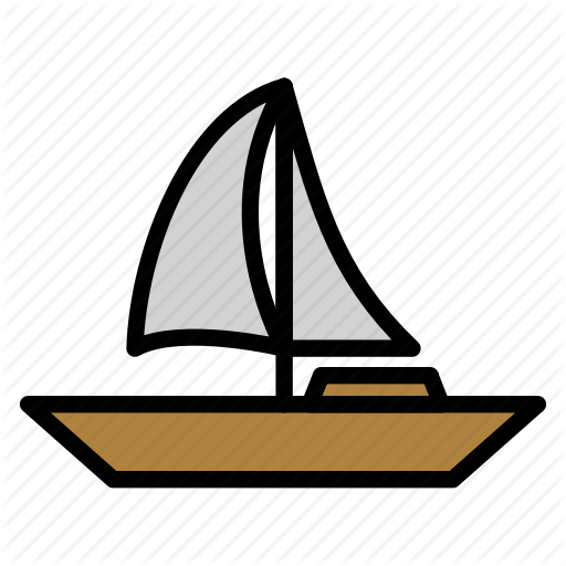 Sail, Sailboat, Sea, Ship, Transportation Icon